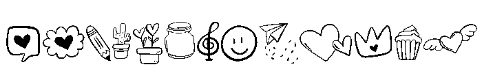 Spring of love Font LOWERCASE