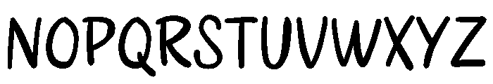 Springhand Font UPPERCASE