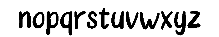 Springhand Font LOWERCASE