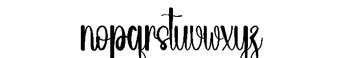 Springthick Font LOWERCASE