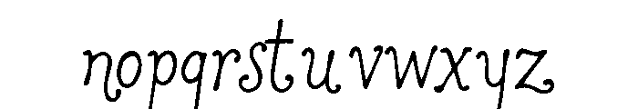 Springwish Regular Font LOWERCASE