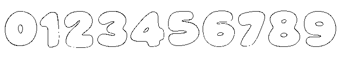 Sprinkles Outline Font OTHER CHARS