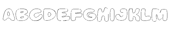 Sprinkles Outline Font UPPERCASE