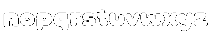 Sprinkles Outline Font LOWERCASE