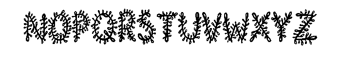 Sprout Vine By Squeeb C Regular Font UPPERCASE