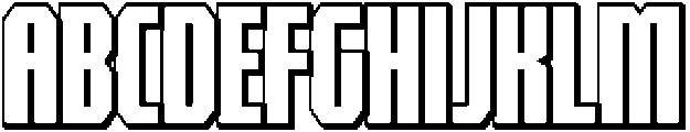SP Counter Regular Shadow otf (400) Font UPPERCASE