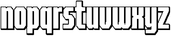 SP Counter Regular Shadow otf (400) Font LOWERCASE