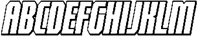 SP Counter Slant Shadow otf (400) Font UPPERCASE