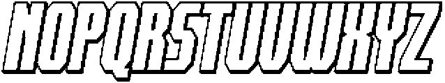 SP Counter Slant Shadow otf (400) Font UPPERCASE