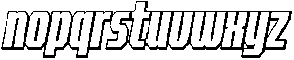 SP Counter Slant Shadow otf (400) Font LOWERCASE