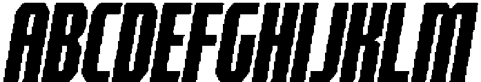 SP Counter Slant otf (400) Font UPPERCASE