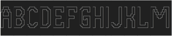 SPACE CIVILIZATION-Hollow-Inver otf (400) Font UPPERCASE