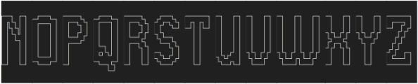 SPACE CIVILIZATION-Hollow-Inver otf (400) Font UPPERCASE