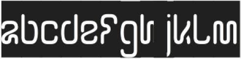 SPACE MATRIX-Inverse otf (400) Font LOWERCASE