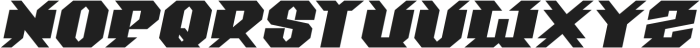 SPACE STATION Bold Italic otf (700) Font UPPERCASE
