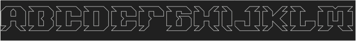 SPACE STATION-Hollow-Inverse otf (400) Font UPPERCASE