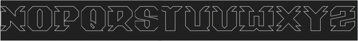 SPACE STATION-Hollow-Inverse otf (400) Font UPPERCASE