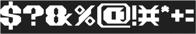 SPACE STATION-Inverse otf (400) Font OTHER CHARS
