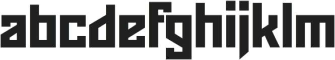 SPARTARegular otf (400) Font LOWERCASE