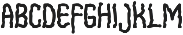 SPOOKY DOOR BRUSH Regular otf (400) Font UPPERCASE