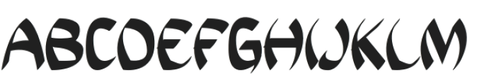 SPOOKY JAPANESE Regular otf (400) Font UPPERCASE