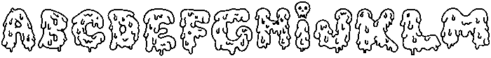 SPOOKY VIBES Regular otf (400) Font UPPERCASE