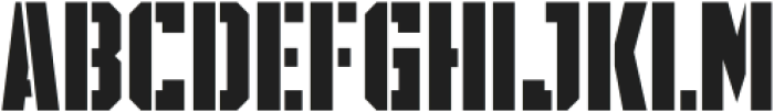 SPORTSHEADLINESTENCIL-Regular otf (400) Font UPPERCASE