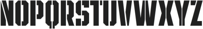 SPORTSHEADLINESTENCIL-Regular otf (400) Font UPPERCASE