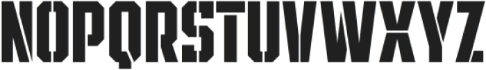 SPORTSHEADLINESTENCIL-Regular otf (400) Font LOWERCASE