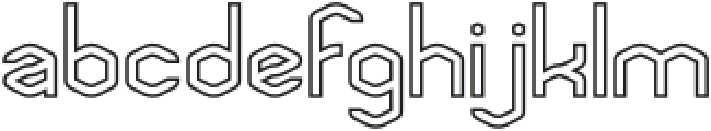 SPOTLIGHT-Hollow otf (300) Font LOWERCASE