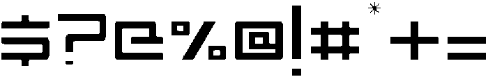 Spac3 - Tech v17 - Thin Thin otf (100) Font OTHER CHARS