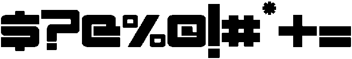 Spac3 Tech v17 ttf (400) Font OTHER CHARS