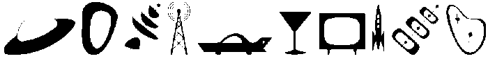 Space Age Dingbats Regular otf (400) Font OTHER CHARS