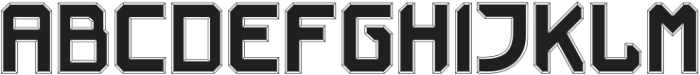 Space Armada Fill 1 otf (400) Font UPPERCASE