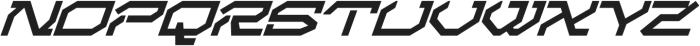 Space Cyber Italic otf (400) Font LOWERCASE
