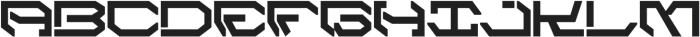 Space Cyber Regular otf (400) Font UPPERCASE