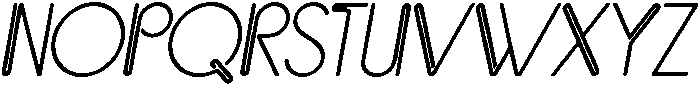 Space Matrix Italic otf (400) Font UPPERCASE