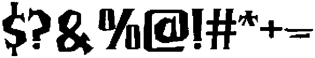 Space Phantom Stout otf (400) Font OTHER CHARS
