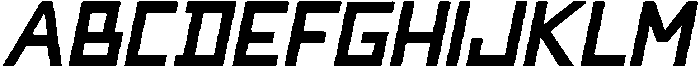 Space Town Italic otf (400) Font UPPERCASE
