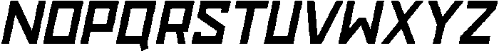 Space Town Italic otf (400) Font UPPERCASE