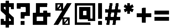 Space Town Regular otf (400) Font OTHER CHARS