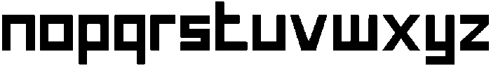 Space Town Regular otf (400) Font LOWERCASE