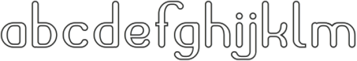 Space of Time-Hollow otf (400) Font LOWERCASE