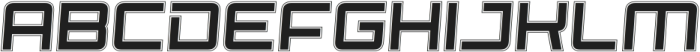 Spacecraft Italic Inline otf (400) Font UPPERCASE