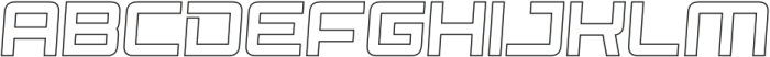 Spacecraft Italic Outline otf (400) Font UPPERCASE