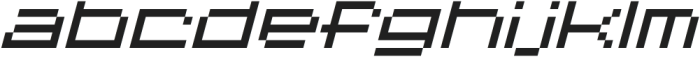 Spacepix-Italic otf (400) Font LOWERCASE