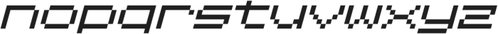 Spacepix-Italic otf (400) Font LOWERCASE
