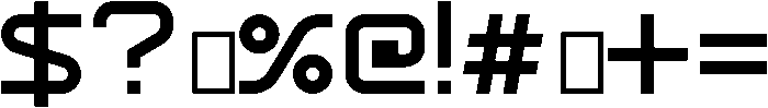 Spaceship otf (400) Font OTHER CHARS