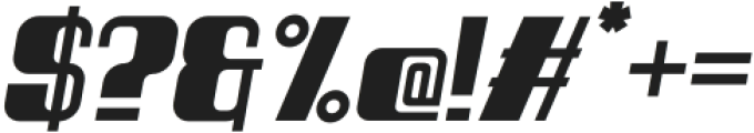 Spacho Bold Italic otf (700) Font OTHER CHARS