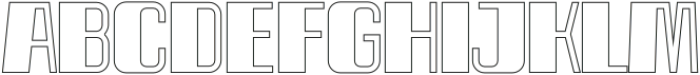 Spacho Bold Outline otf (700) Font UPPERCASE